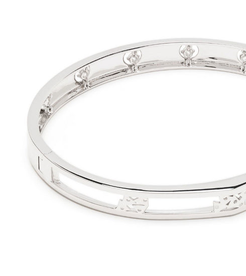 18kt white gold Sirio diamond bangle bracelet